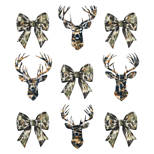 Camo Deer And Bows