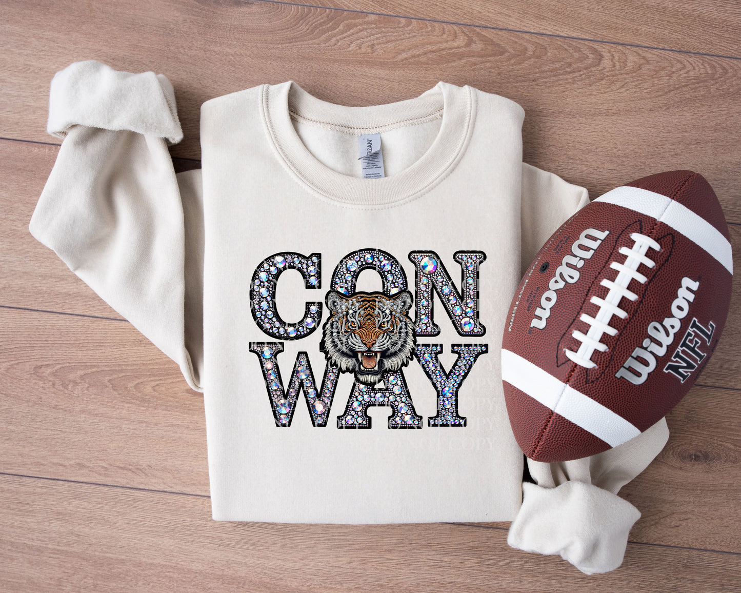 Conway Tigers Faux Rhinestones