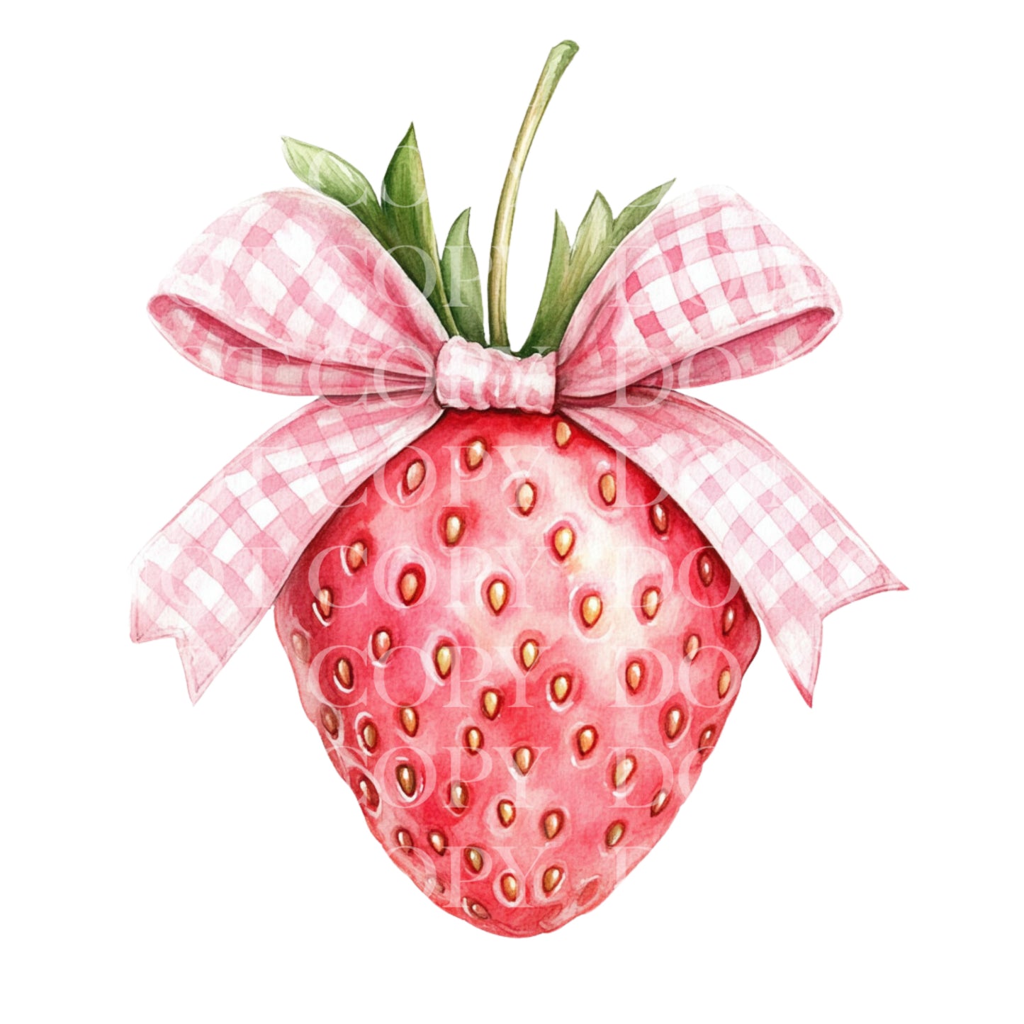 Strawberry Coquette Valentines Day DTF Transfer