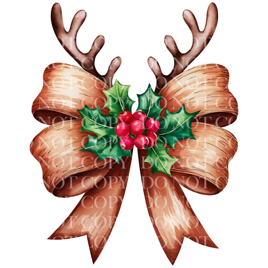 Reindeer Coquette Bow