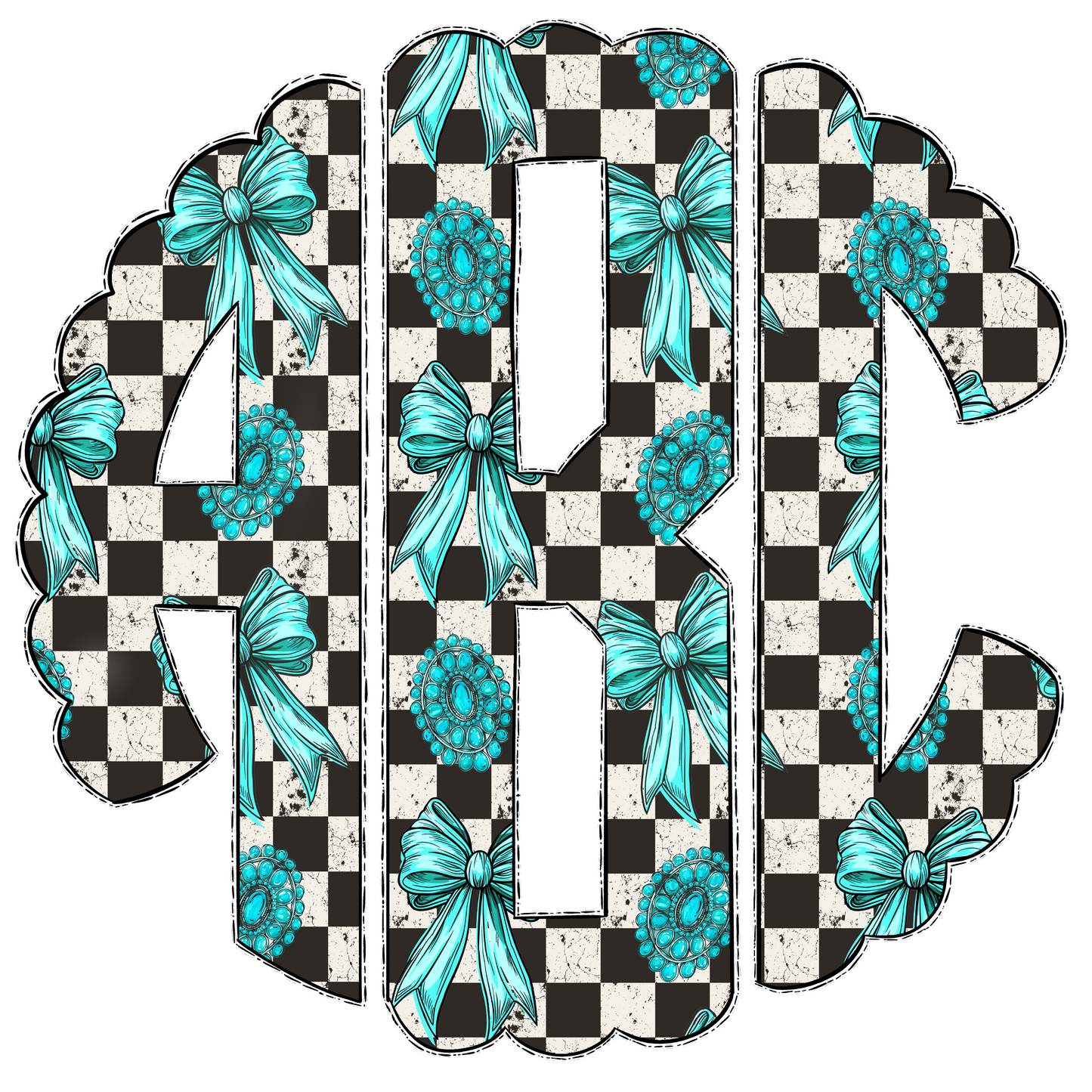 Turquoise Obsessed Monograms