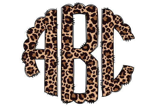 Cheetah Monograms