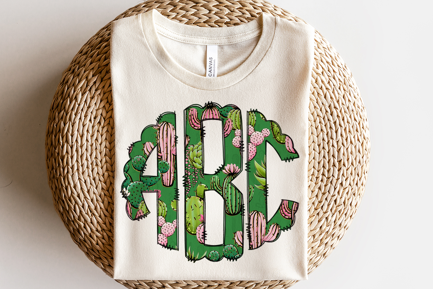 Boho Cactus Monograms