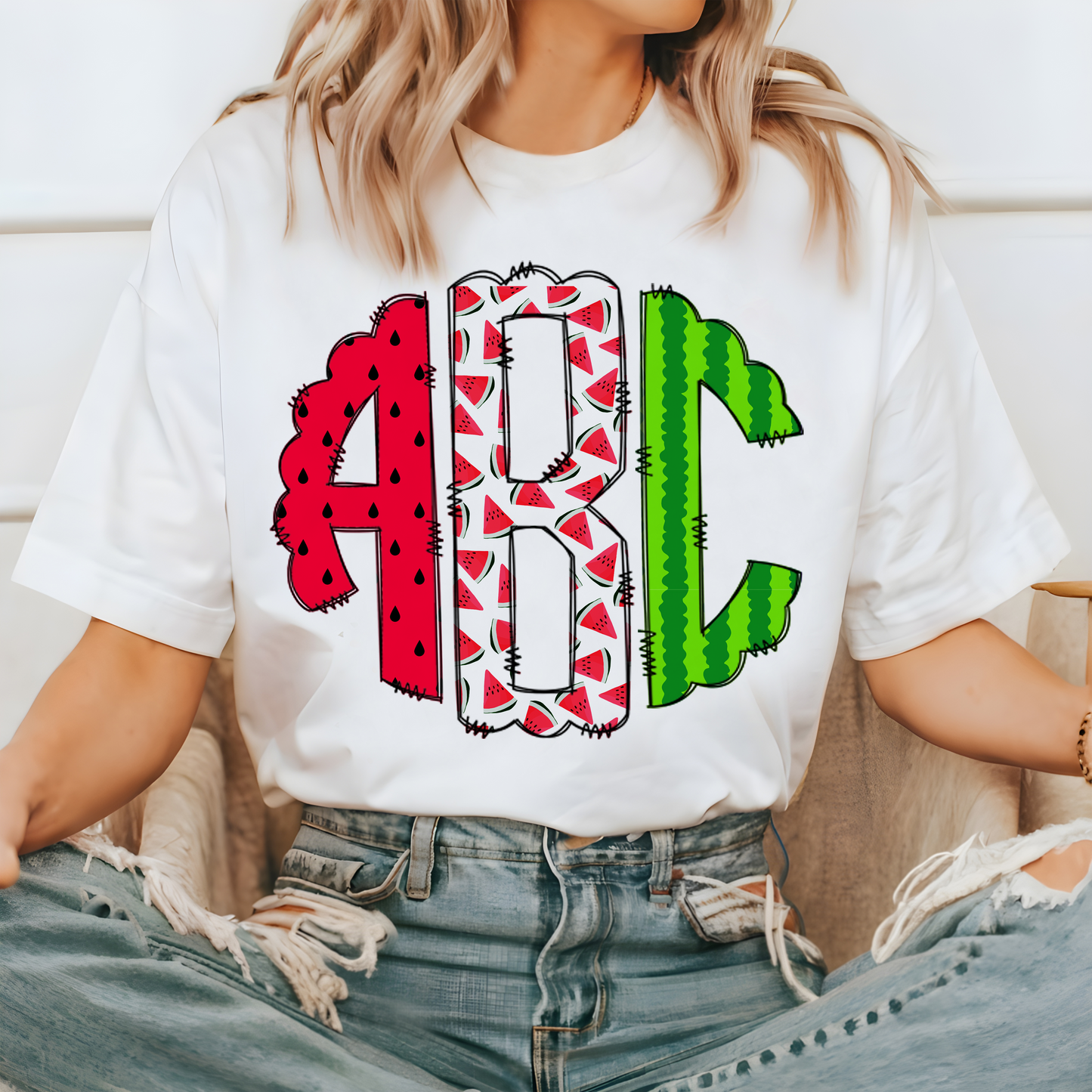 Watermelon Monograms