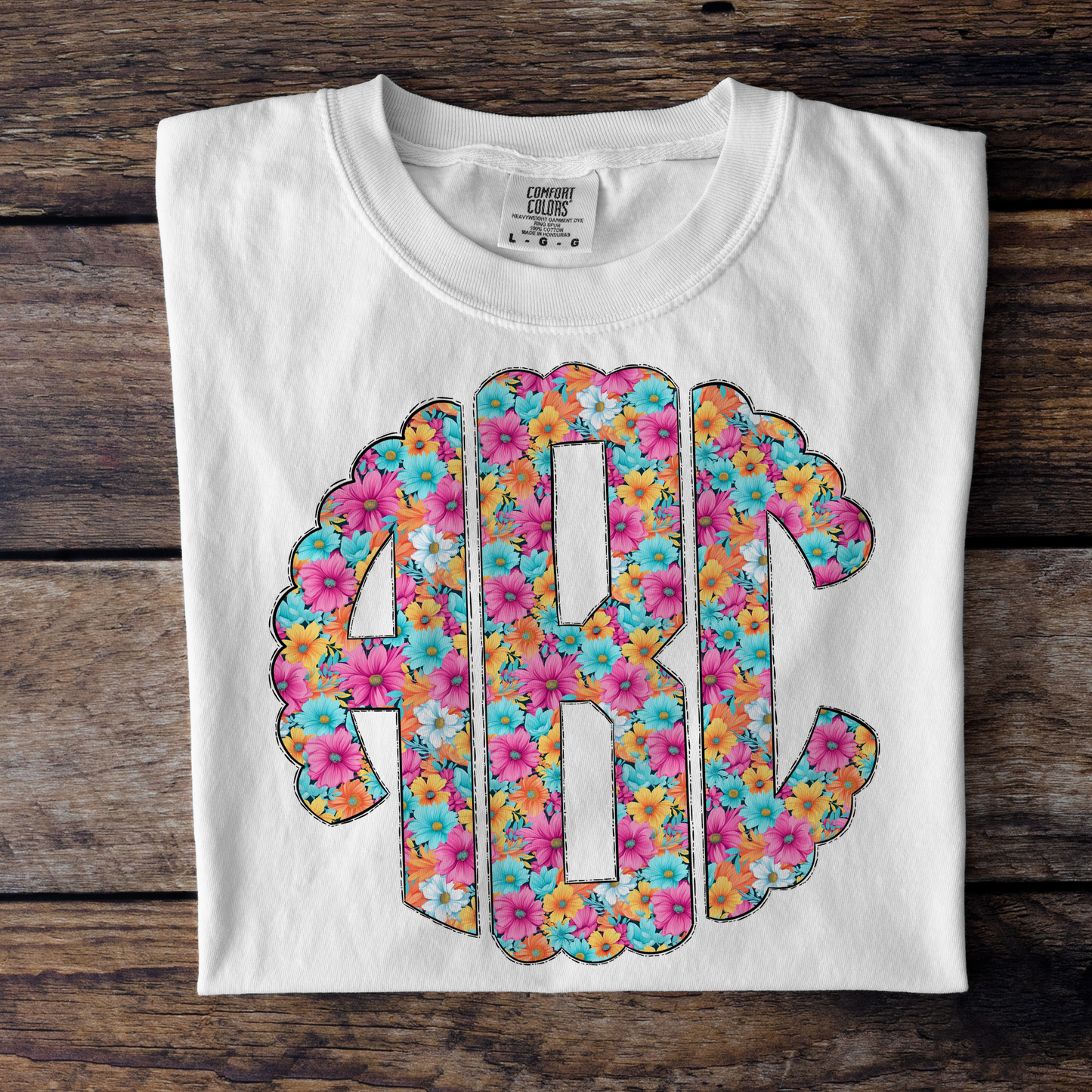 Vibrant Floral Monograms