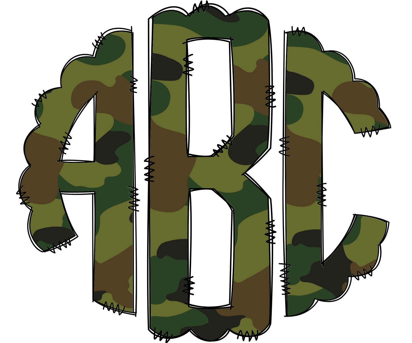 Camo Monograms