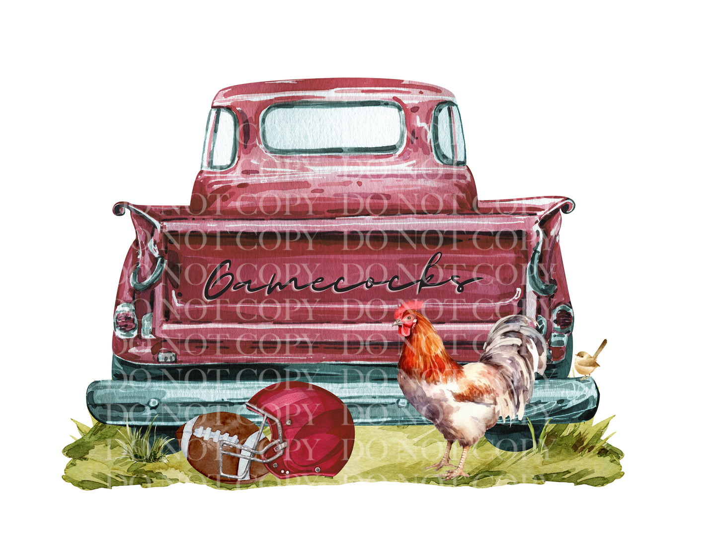 Carolina Red Truck Football