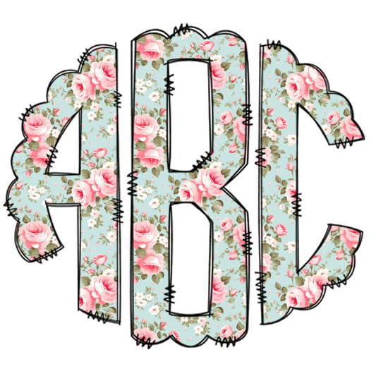 Floral Rose Monograms