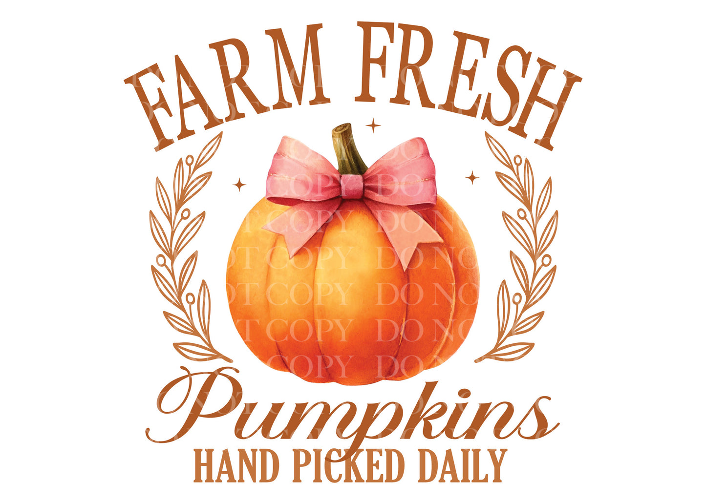 Farm Fresh Pumpkins Hand Picked Daily