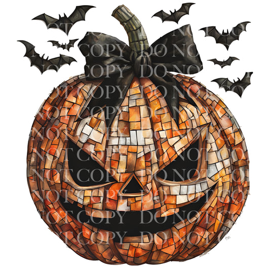 Disco Halloween Coquette Pumpkin