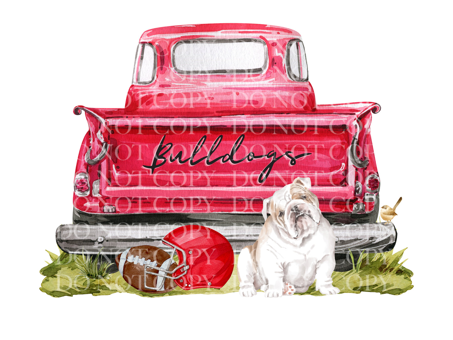 Georgia Red Truck Football