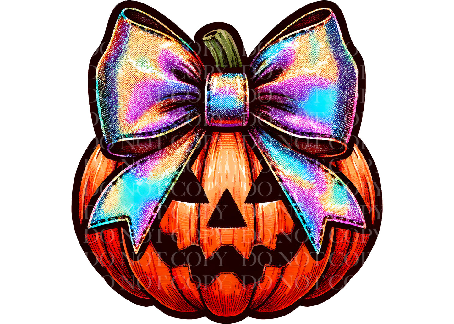 Faux Holographic Jaqueline Pumpkin Head